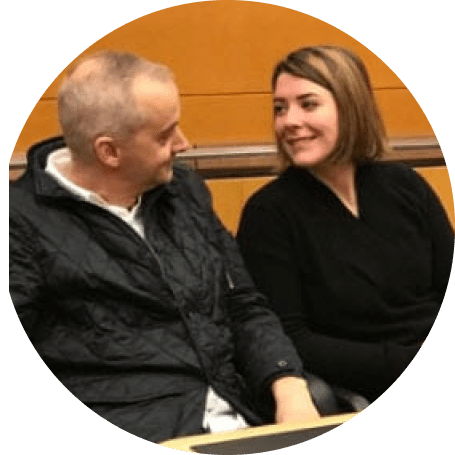 family at adoption hearing