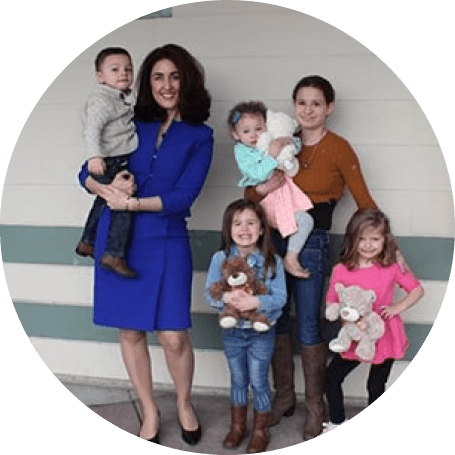 Christina T. Sherman with her clients